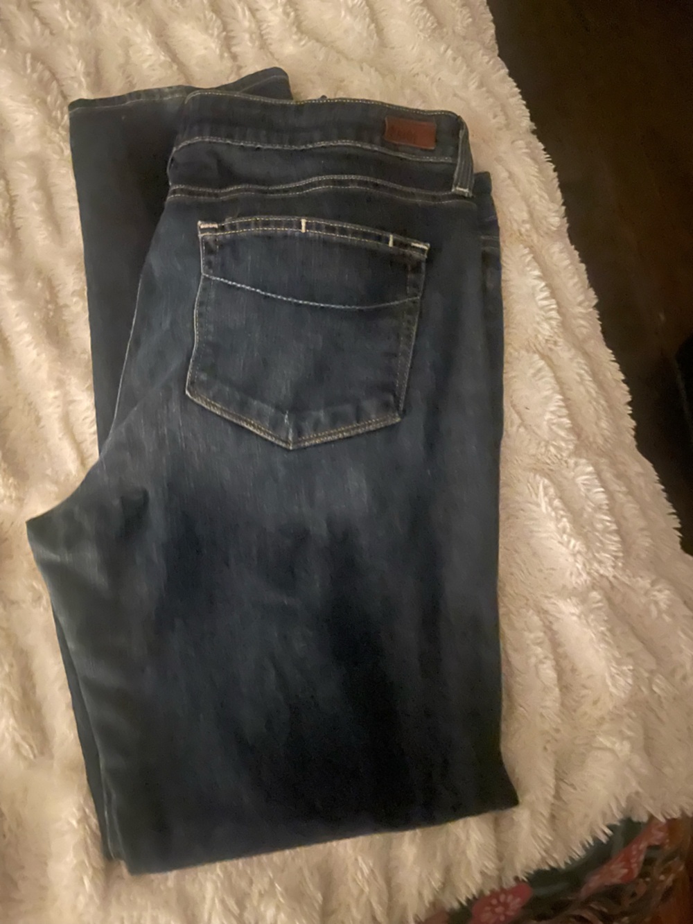 PAIGE jimmy jimmy  Dark Blue Skinny Jeans 32 w 28in inseam